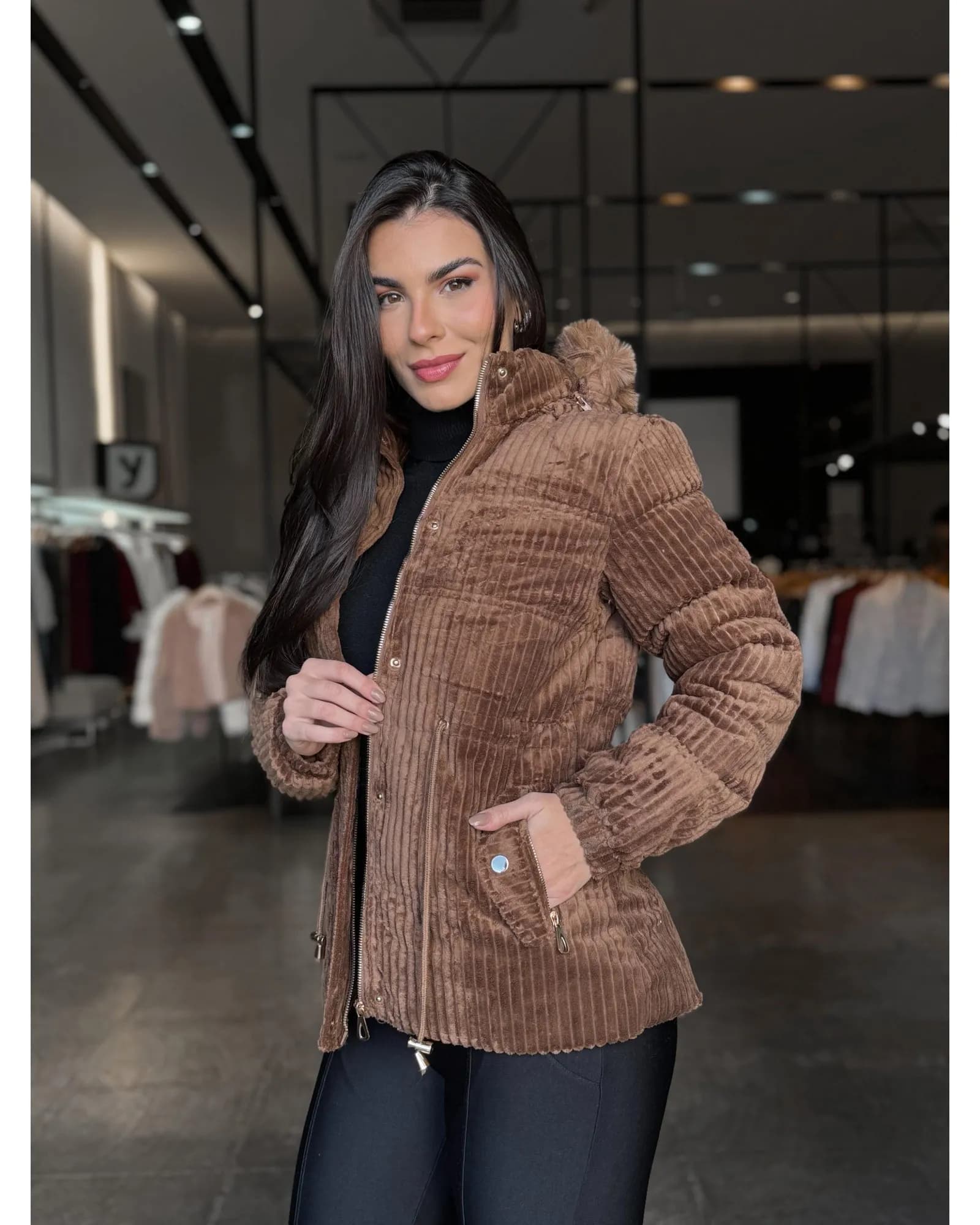 Parka Veludo Cotelê 