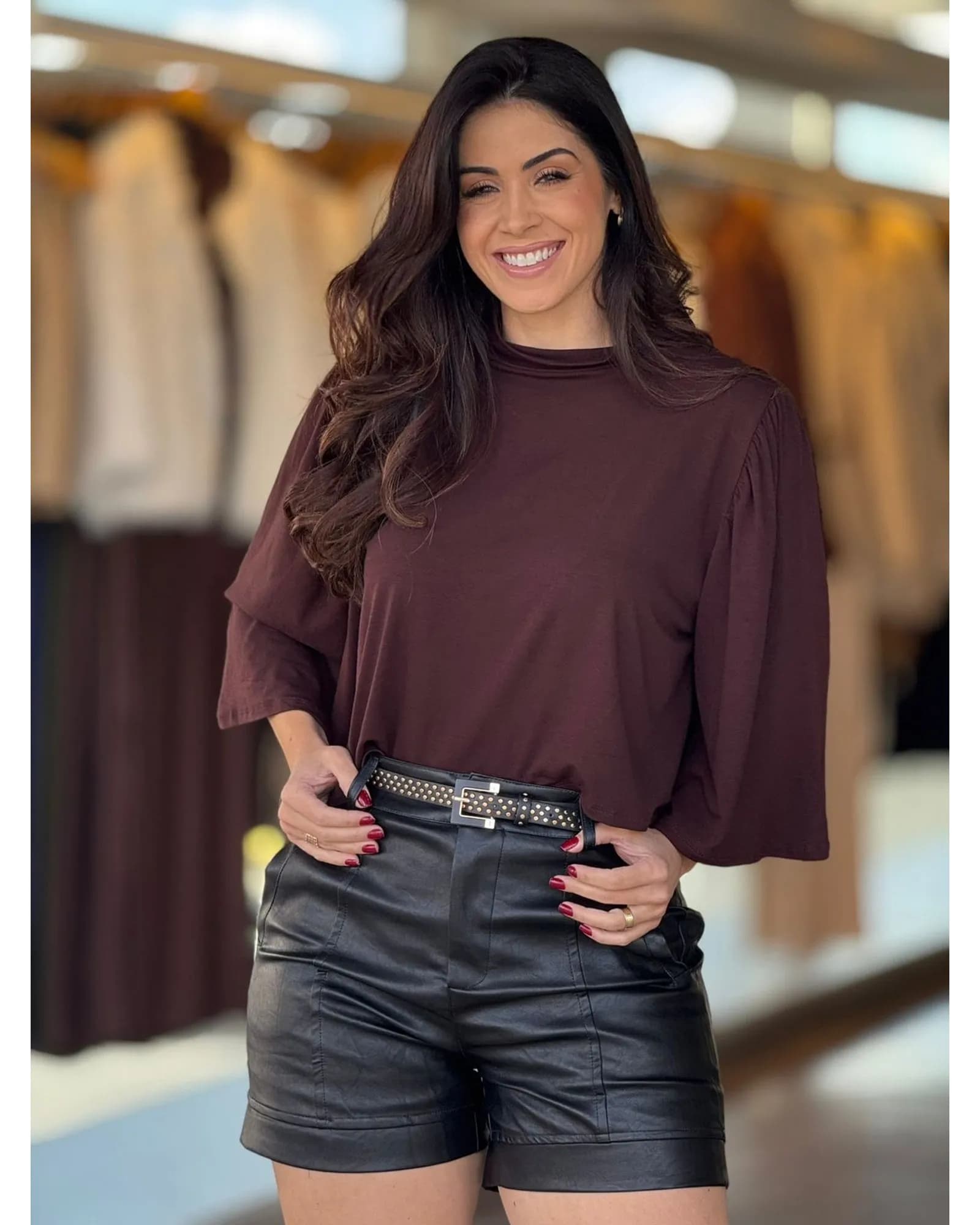 Blusa Basic Manga Morcego 