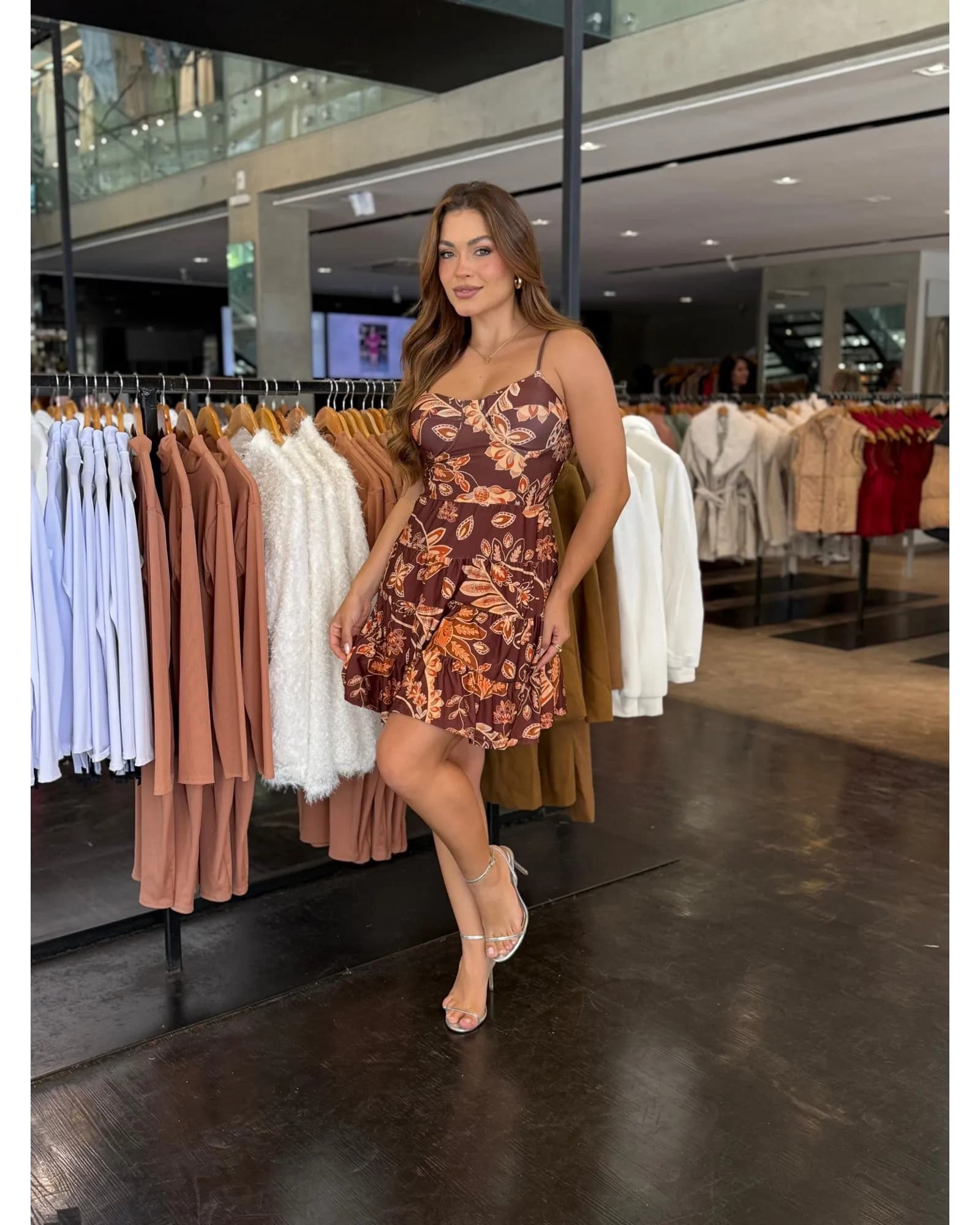 Vestido Curto Estampado Antonela 